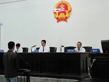 Bị cáo P.H.L tại tòa.