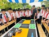 Học sinh hào hứng tham gia Ngày hội STEM–AI–Robotics tại Trường THCS Trần Phú (Lĩnh Nam, Hà Nội).