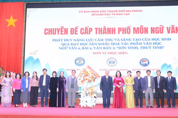 Chuyên đề môn Ngữ Văn của 3 trường THCS tại phường An Dương được đánh giá cao.