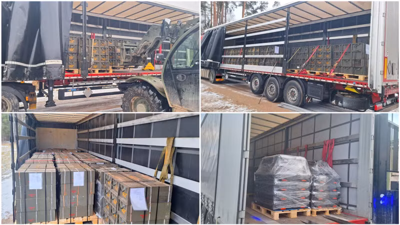 Ngoài ra để đáp ứng yêu cầu của Ukraine, Lithuania đã cung cấp đạn pháo 155 mm , xe bọc thép chở quân M577, hệ thống chống máy bay không người lái , máy phát điện, thiết bị cần thiết cho mùa đông và hàng chục nghìn bộ quần áo ấm. Ukraine nhận cường kích hạng nhẹ L-39ZA trong khi chờ đợi F-16