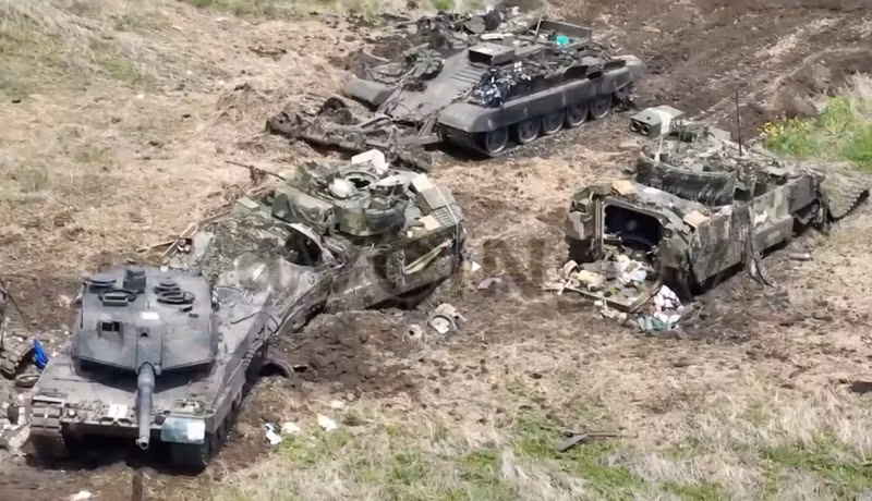 Quân đội Ukraine vừa mất... 40 xe tăng Leopard 1 và Leopard 2?