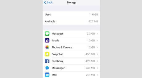 Mẹo hay để tăng bộ nhớ iPhone không cần xóa ảnh - Ảnh 2 Meo hay de tang bo nho iPhone khong can xoa anh - Anh 2