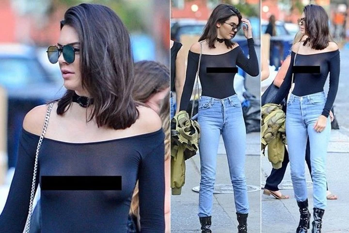 Người mẫu Kendall Jenner nghiện style không nội y