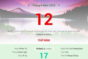 Lịch âm 12/6 - Xem lịch âm ngày 12/6