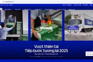 Chương trình “Vượt thiên tai - Tiếp bước tương lai 2025” triển khai trực tiếp trên website Vinamilk, với các thông tin cập nhật và minh bạch; được mọi người tiếp cận dễ dàng, ủng hộ nhanh chóng. Ảnh: Vi Nam