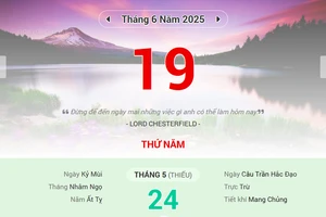 Lịch âm 19/6 - Xem lịch âm ngày 19/6