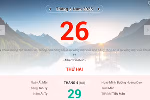 Lịch âm 26/5 - Xem lịch âm ngày 26/5