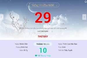 Lịch âm 29/11 - Xem lịch âm ngày 29/11