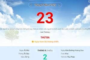 Lịch âm 23/9 - Xem lịch âm ngày 23/9