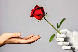 Khi khả năng AI vượt trội, việc yêu một người bạn đồng hành AI không còn chỉ là tình tiết trong tiểu thuyết khoa học viễn tưởng. (Ảnh : ITN).