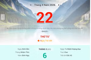 Lịch âm 22/4 - Xem lịch âm ngày 22/4