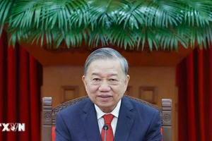 Tổng Bí thư Tô Lâm điện đàm với Tổng Bí thư, Chủ tịch nước Cộng hòa Nhân dân Trung Hoa Tập Cận Bình. (Ảnh: Thống Nhất/TTXVN)