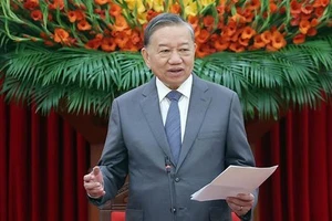 Tổng Bí thư Tô Lâm phát biểu. (Ảnh: TTXVN)