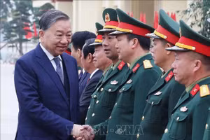 Tổng Bí thư Tô Lâm với các đại biểu. (Ảnh: Thống Nhất/TTXVN)