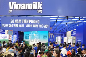 Vinamilk tạo điểm nhấn tại triển lãm thành tựu đất nước 80 năm.