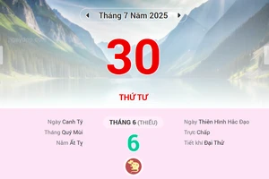 Lịch âm 30/7 - Xem lịch âm ngày 30/7