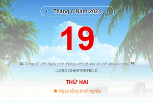 Lịch âm 19/8 - Xem lịch âm ngày 19/8