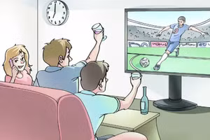 Thức khuya để xem bóng đá là điều mà tâm hồn có thể chịu đựng được, nhưng cơ thể thì không. (Ảnh: ITN)