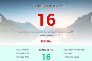 Lịch âm 16/12 - Xem lịch âm ngày 16/12