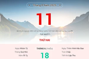 Lịch âm 11/8 - Xem lịch âm ngày 11/8