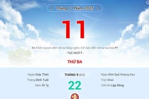 Lịch âm 11/11 - Xem lịch âm ngày 11/11