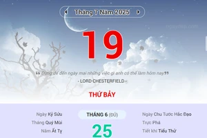 Lịch âm 19/7 - Xem lịch âm ngày 19/7