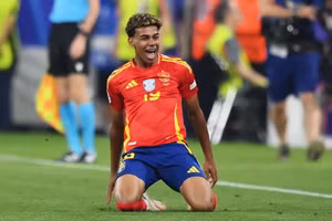 Những gì Lamine Yamal thể hiện trên “sân khấu” Euro 2024 chưa từng có tiền lệ trong một phần tư thế kỷ qua. (Ảnh: ITN).