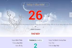 Lịch âm 26/7 - Xem lịch âm ngày 26/7