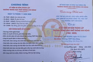 Trường THPT Kim Động - Hưng Yên tổ chức lễ kỷ niệm 60 năm thành lập