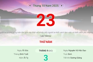 Lịch âm 23/10 - Xem lịch âm ngày 23/10