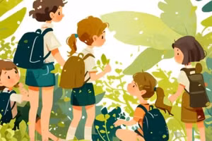 Thiên nhiên là nguồn năng lượng tốt nhất dành cho trẻ. (Ảnh: ITN).