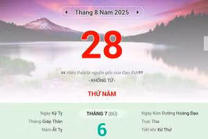 Lịch âm 28/8 - Xem lịch âm ngày 28/8