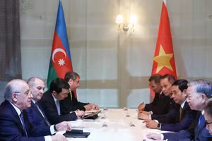 Tổng Bí thư Tô Lâm hội kiến Thủ tướng Azerbaijan Ali Asadov