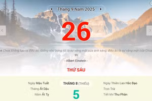 Lịch âm 26/9 - Xem lịch âm ngày 26/9