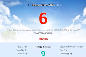 Lịch âm 6/5 - Xem lịch âm ngày 6/5