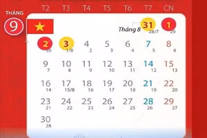 Đợt nghỉ Lễ Quốc khánh năm 2024 kéo dài 4 ngày.