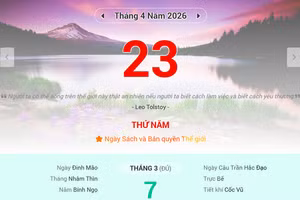 Lịch âm 23/4 - Xem lịch âm ngày 23/4