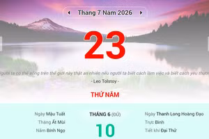 Lịch âm 23/7 - Xem lịch âm ngày 23/7
