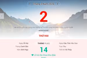 Lịch âm 2/3 - Xem lịch âm ngày 2/3