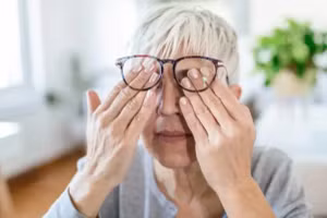 Một số người phải thường xuyên lau mắt do chảy nước mắt nhiều lần, gây đỏ, sưng, đau, thậm chí xói mòn da mí mắt, ảnh hưởng nghiêm trọng đến cuộc sống hàng ngày. (Ảnh: ITN)