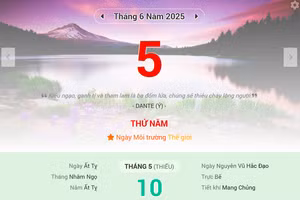 Lịch âm 5/6 - Xem lịch âm ngày 5/6