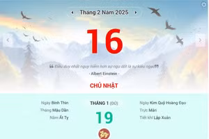 Lịch âm 16/2 - Xem lịch âm ngày 16/2