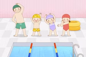 Cha mẹ không nên cho trẻ xuống nước trước khi thực hiện các bài khởi động. (Ảnh: ITN).