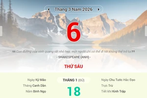 Lịch âm 6/3 - Xem lịch âm ngày 6/3