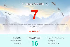 Lịch âm 7/9 - Xem lịch âm ngày 7/9