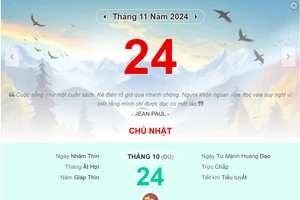 Lịch âm 24/11 - Xem lịch âm ngày 24/11