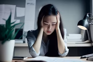 Cạnh tranh việc làm gay gắt, áp lực hiệu suất, sự mơ hồ trong phát triển nghề nghiệp đã trở thành nỗi lo phổ biến. (Ảnh: ITN).