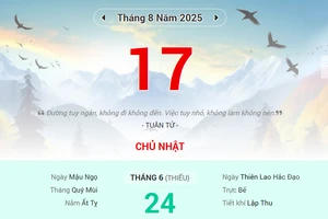 Lịch âm 17/8 - Xem lịch âm ngày 17/8