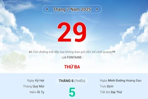 Lịch âm 29/7 - Xem lịch âm ngày 29/7