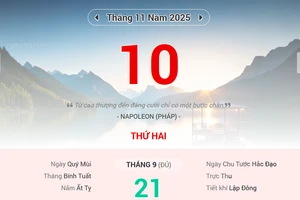 Lịch âm 10/11 - Xem lịch âm ngày 10/11